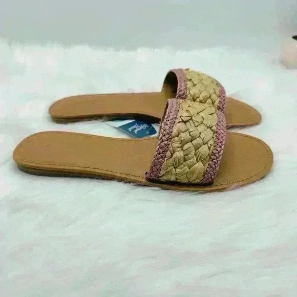 Women's Dez Woven Slide Sandals - Universal Thread, Rose Pink, size 9.5 - Picture 3 of 7